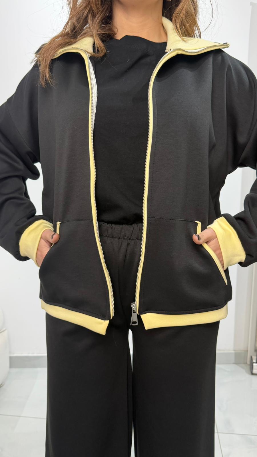 Coordinato tuta bicolor