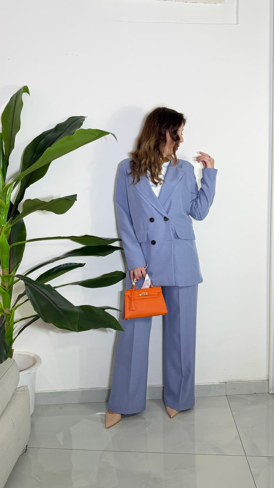 Tailleur over size 4 bottoni