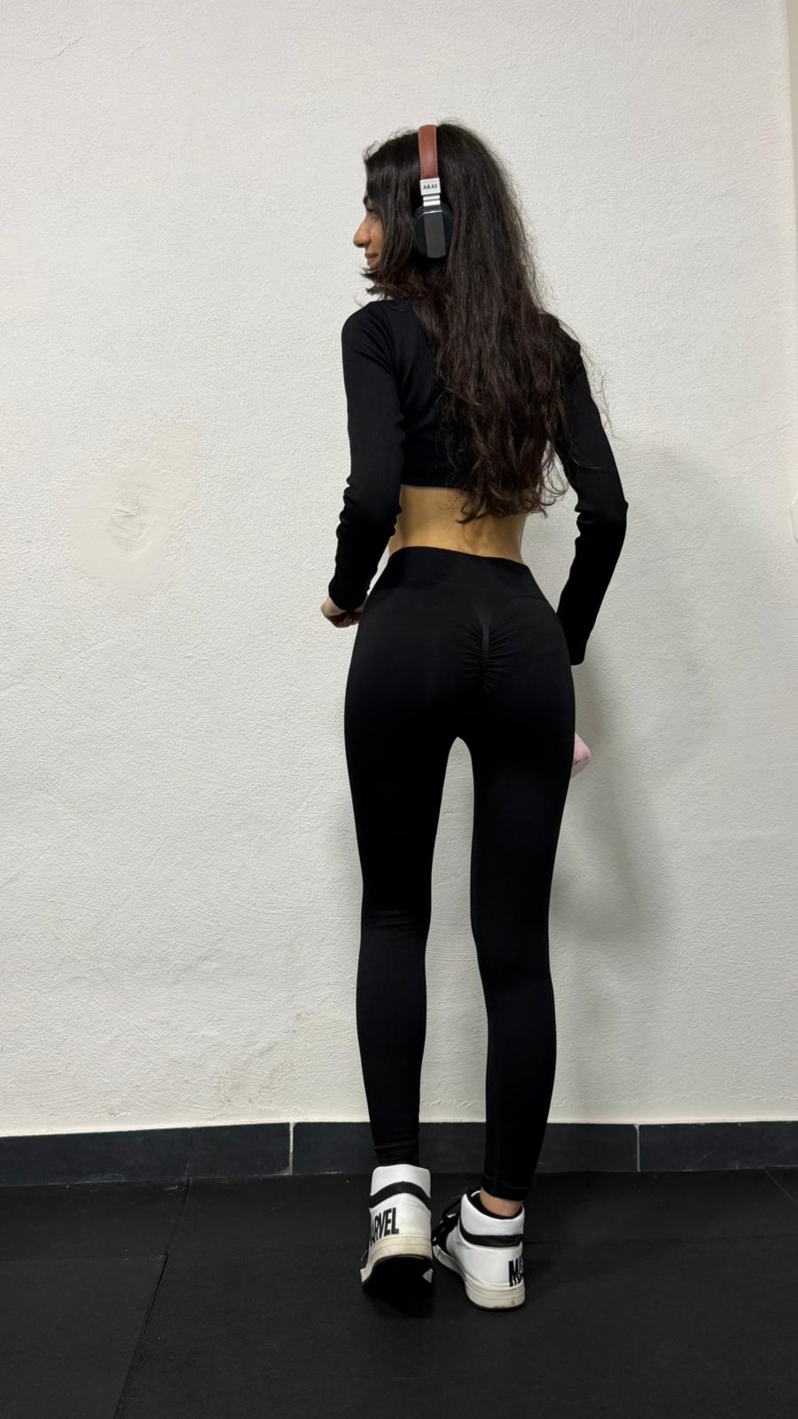 Coordinato a costine nero