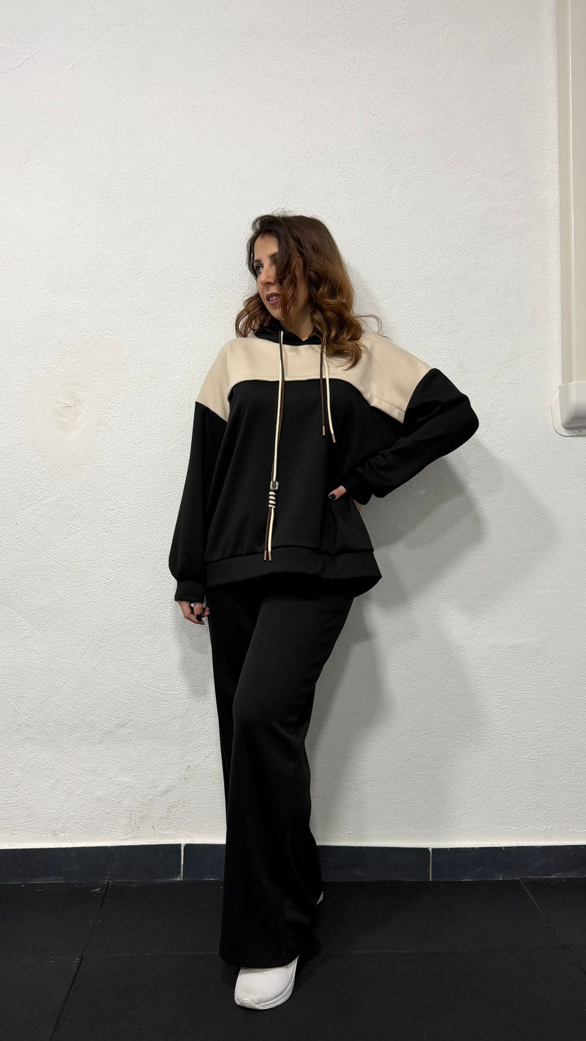 Coordinato tuta felpato