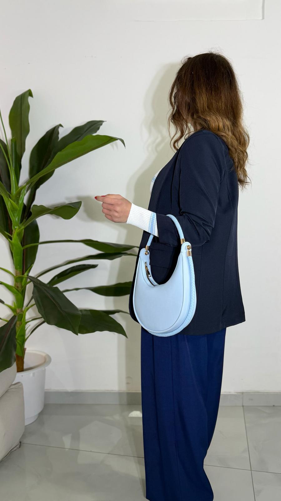 Pantalone asimmetrico blue