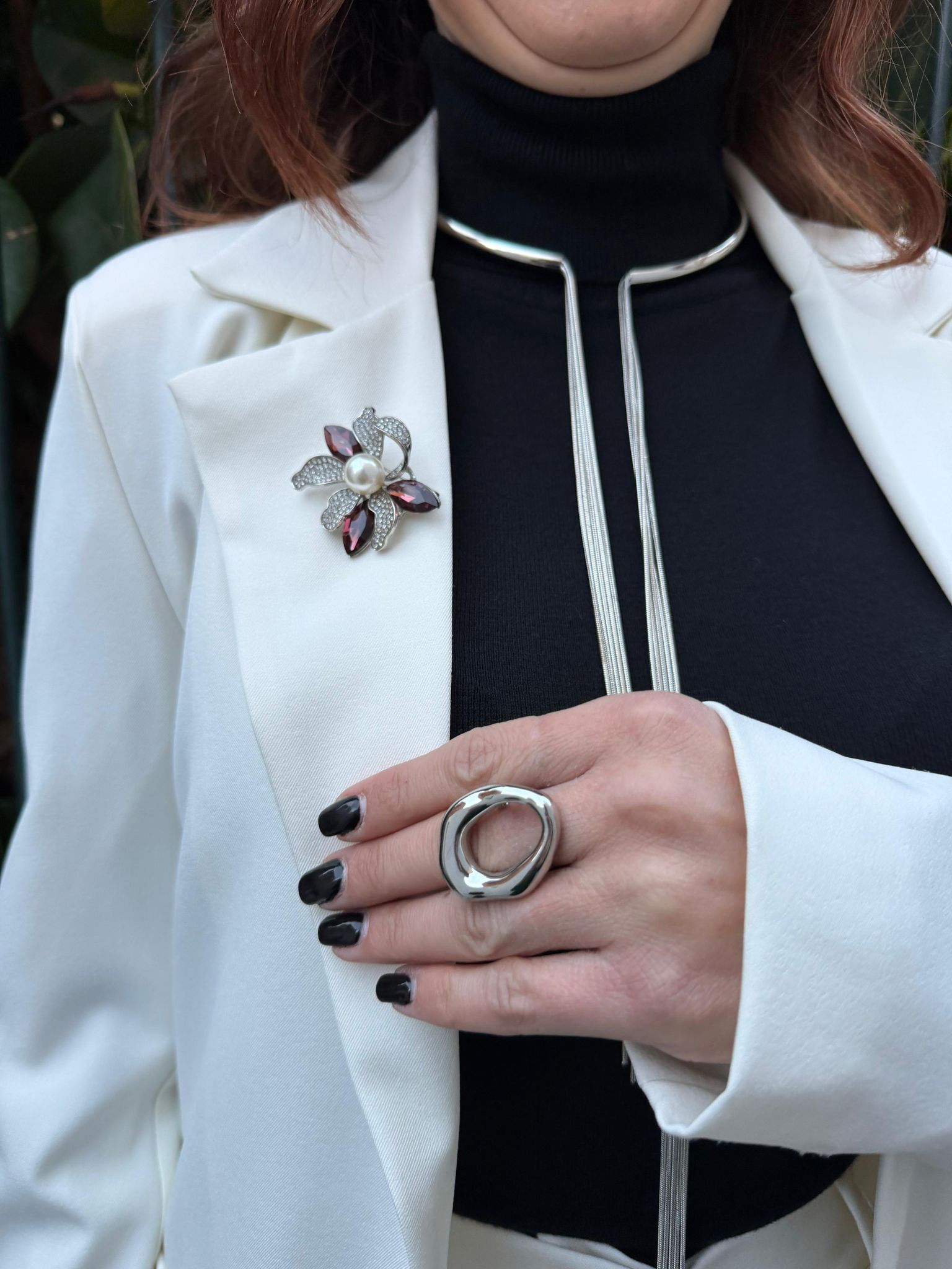 Anello cerchio argento