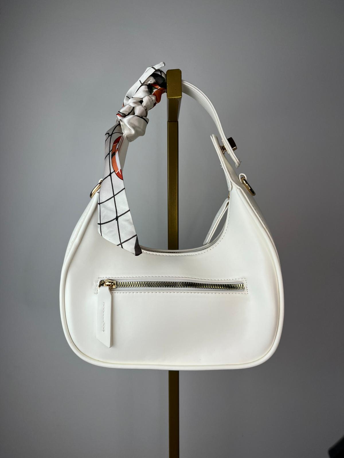Borsa foulard bianca