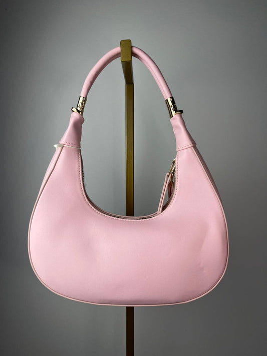 Borsa con inserti dorati rosa