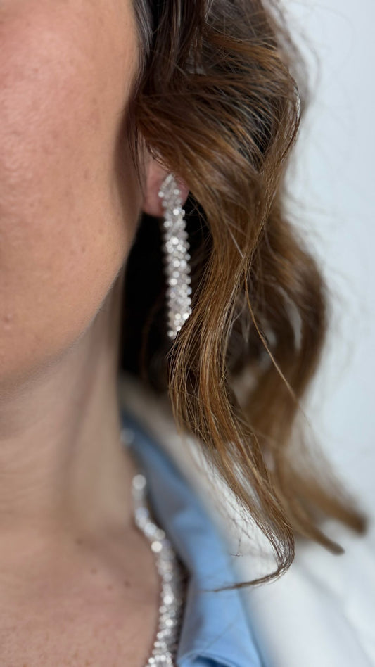 Parure strass silver
