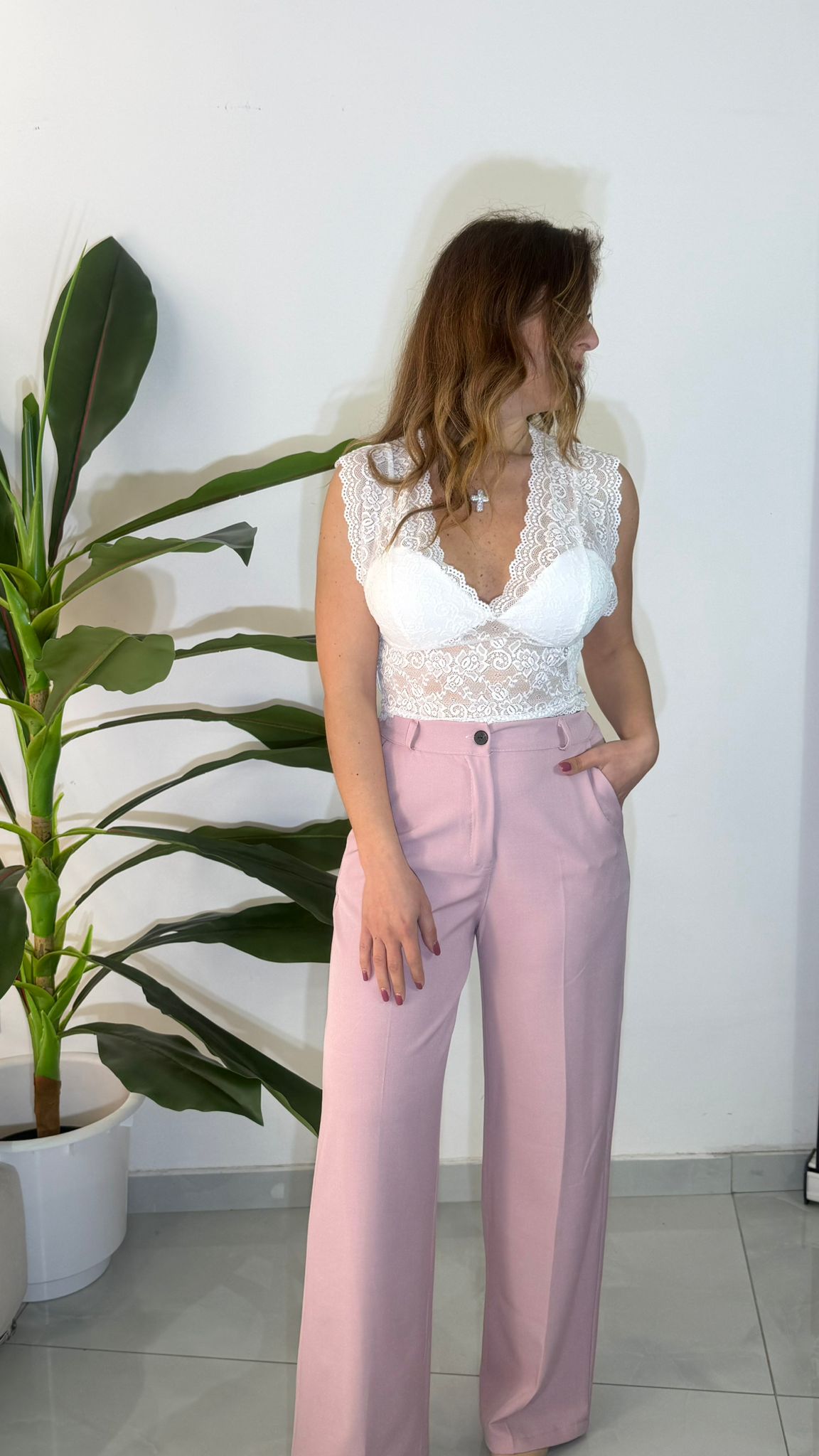Tailleur over size 4 bottoni