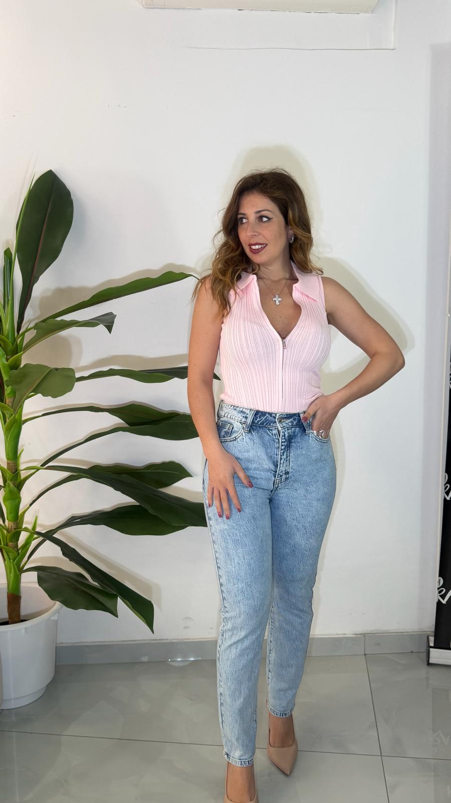 Camicetta con zip