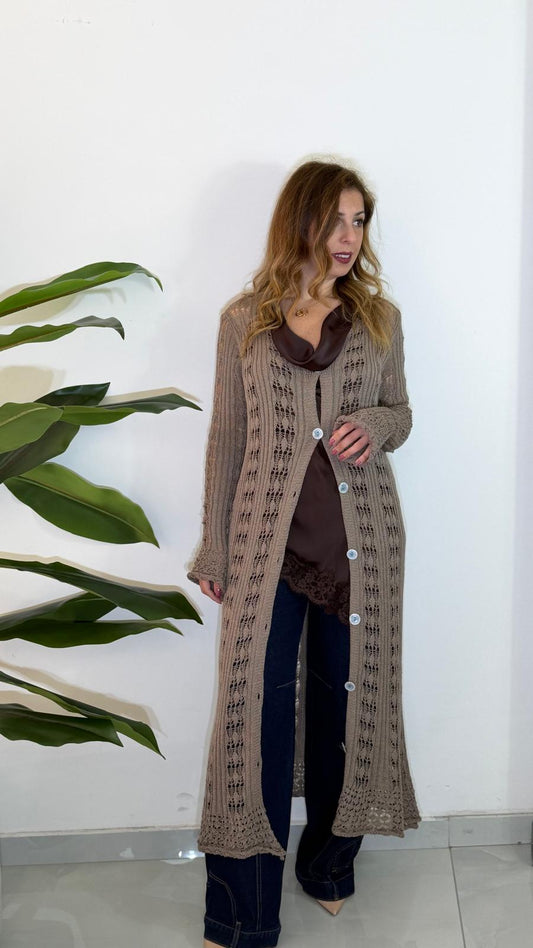 Cardigan in filo