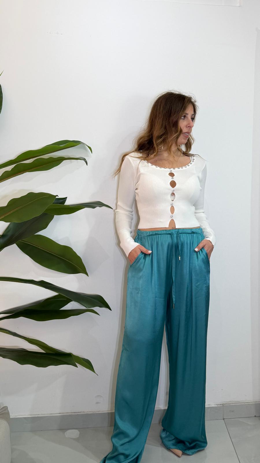 Pantalone satin