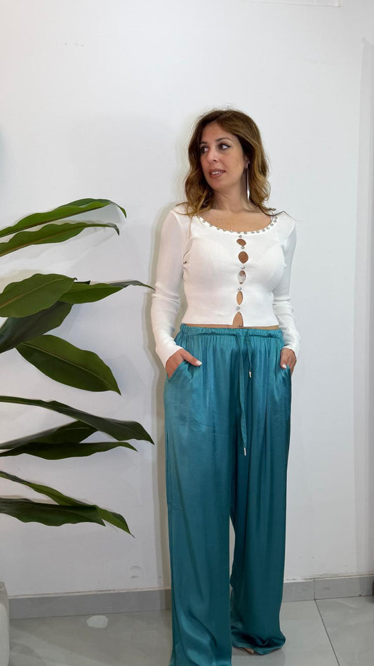 Pantalone satin