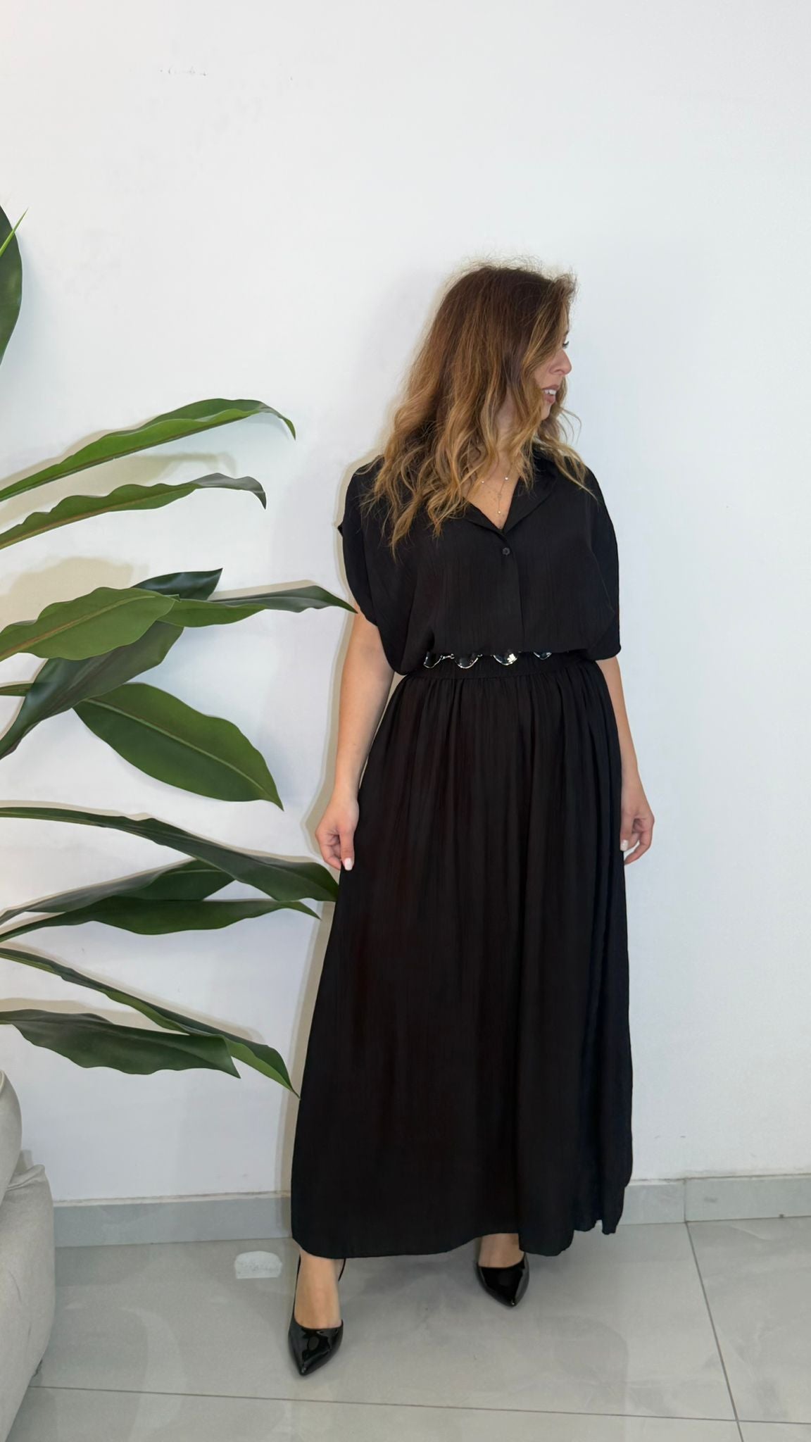 Coordinato con gonna lunga