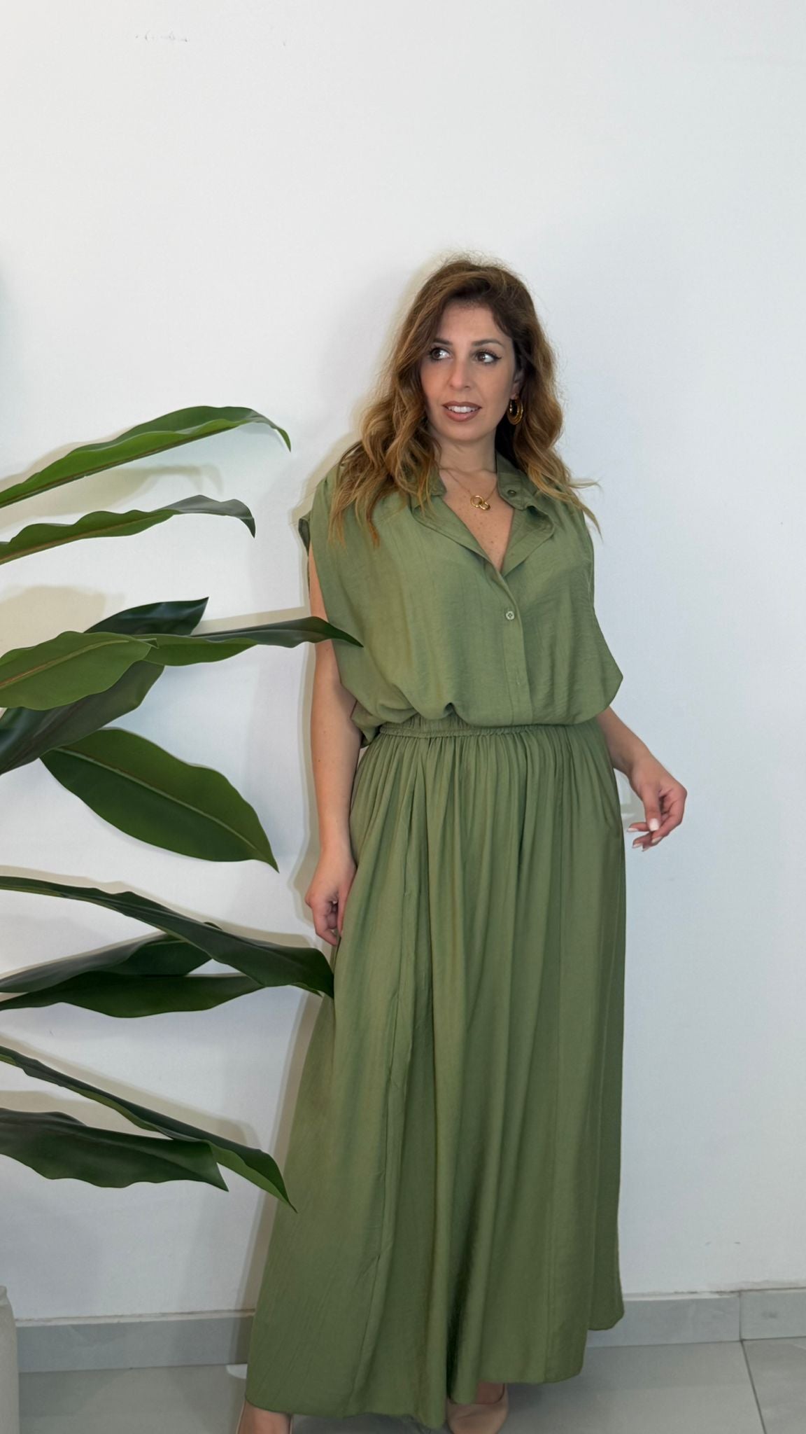 Coordinato con gonna lunga