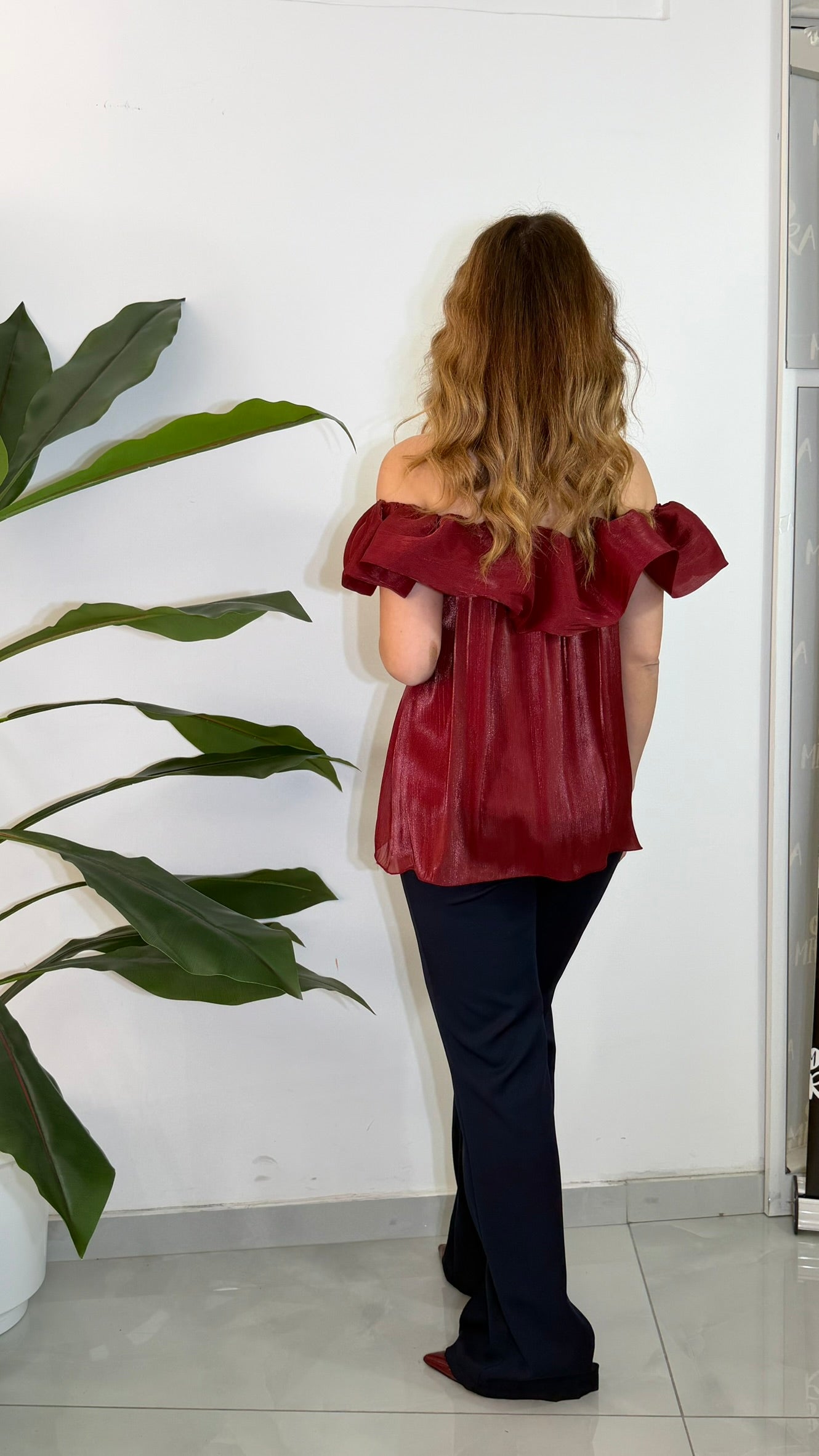 Blusa scollo a barca