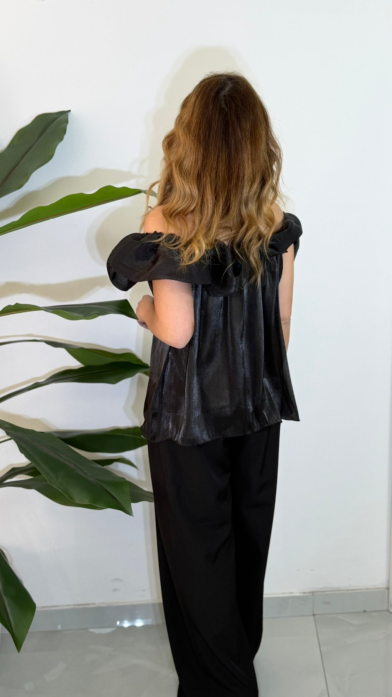 Blusa scollo a barca