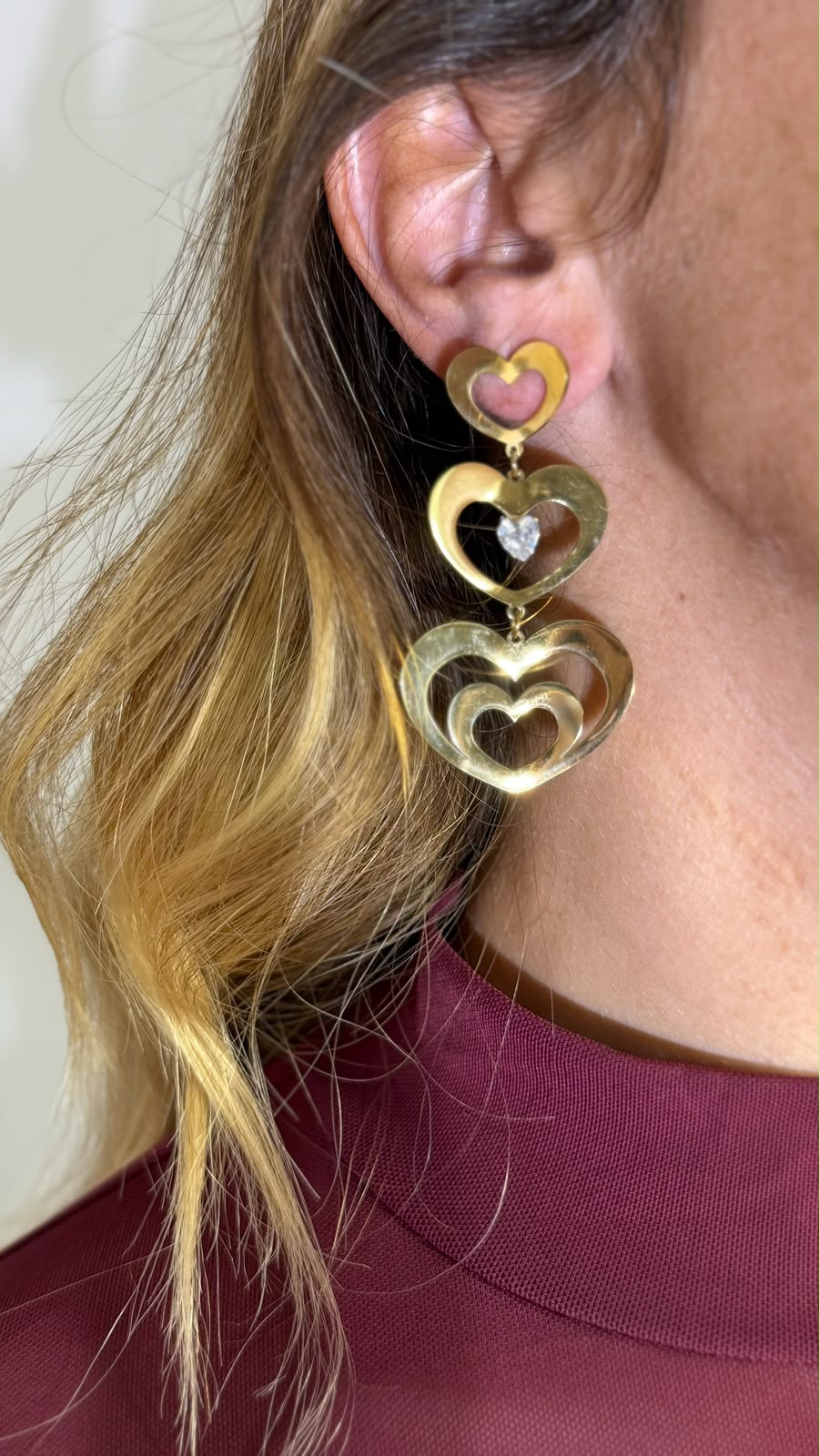 Orecchini cuori pendenti