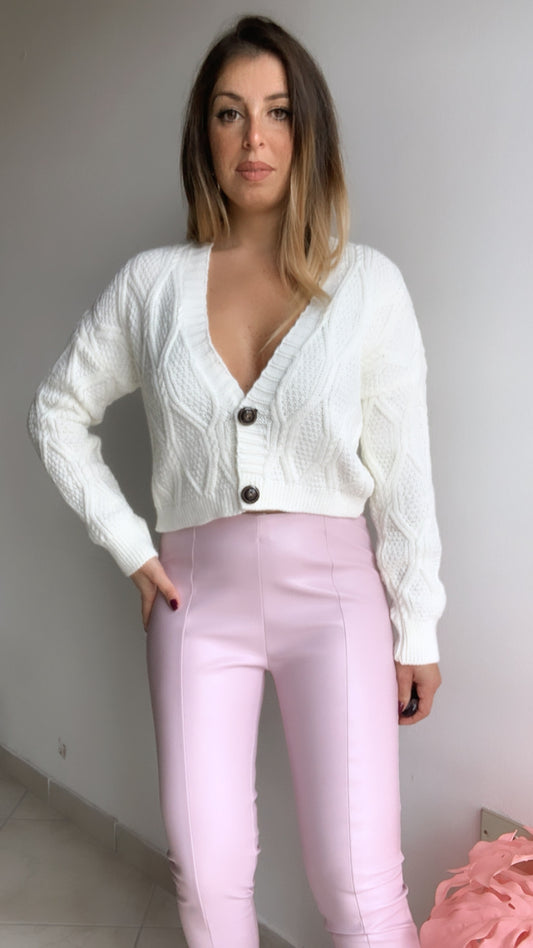 Leggings pelle glicine