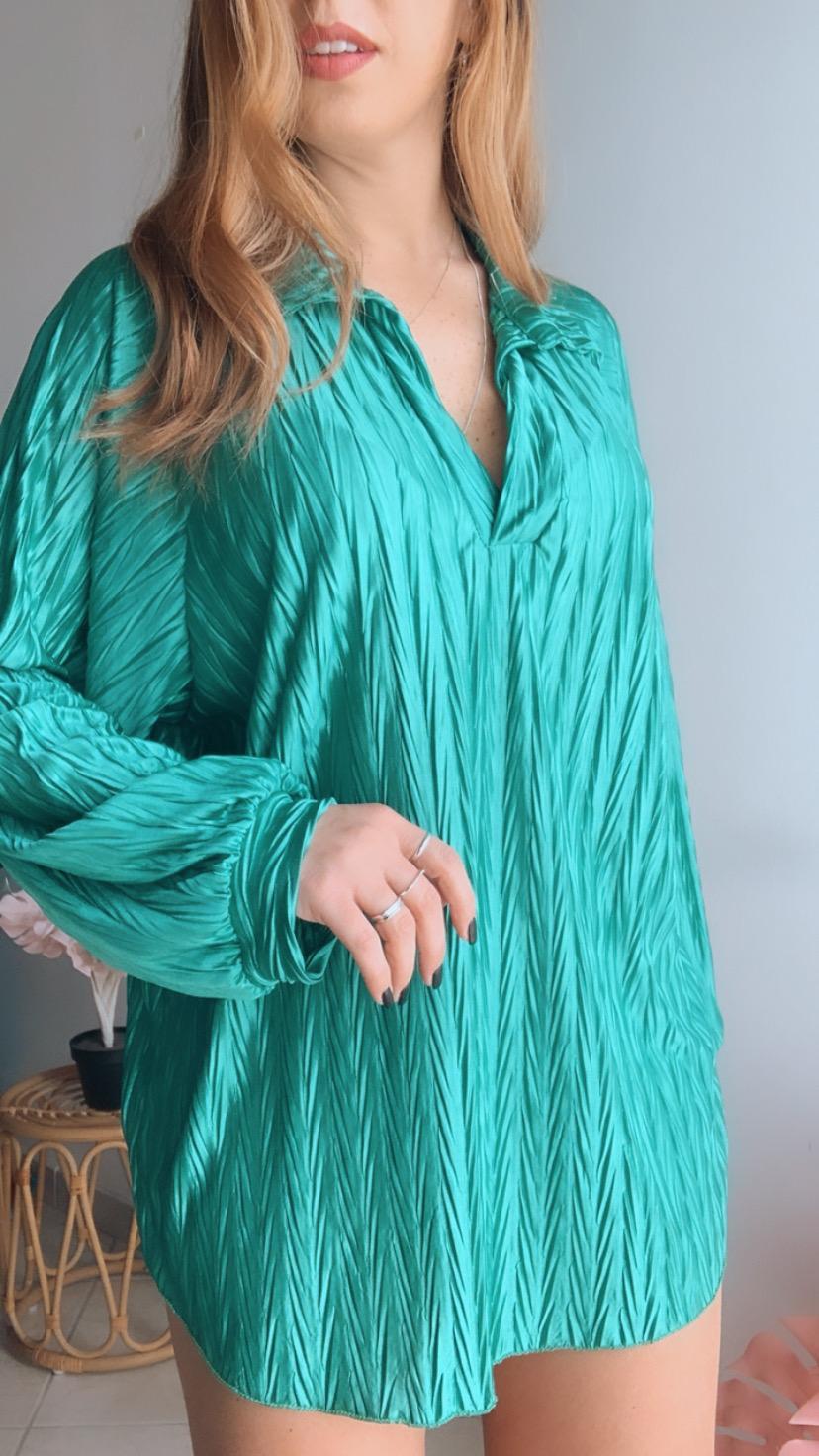 Blusa verde smeraldo